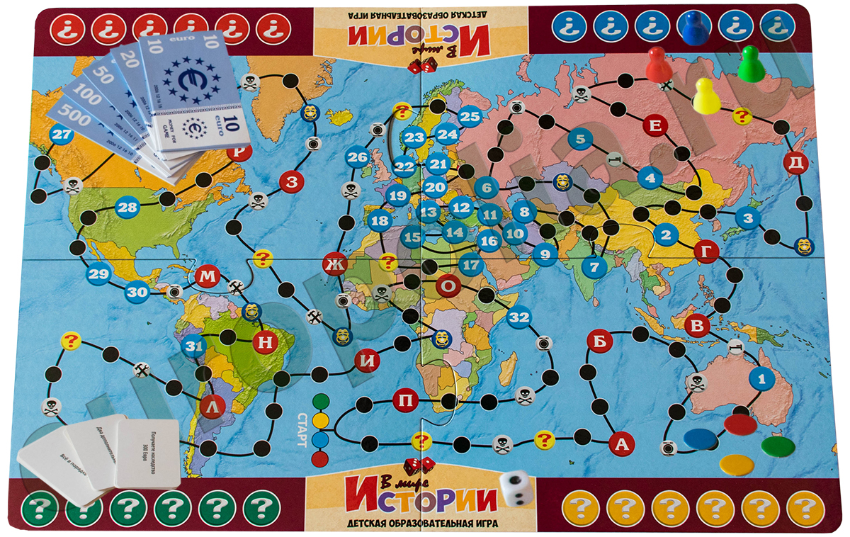43539 Настольная развивающая карточная игра А-740 В мире истории
