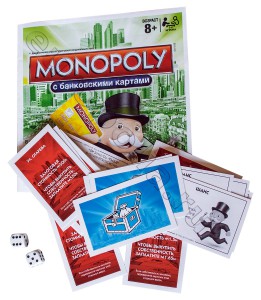 Настольная игра монополия - брошюра карточки кубики